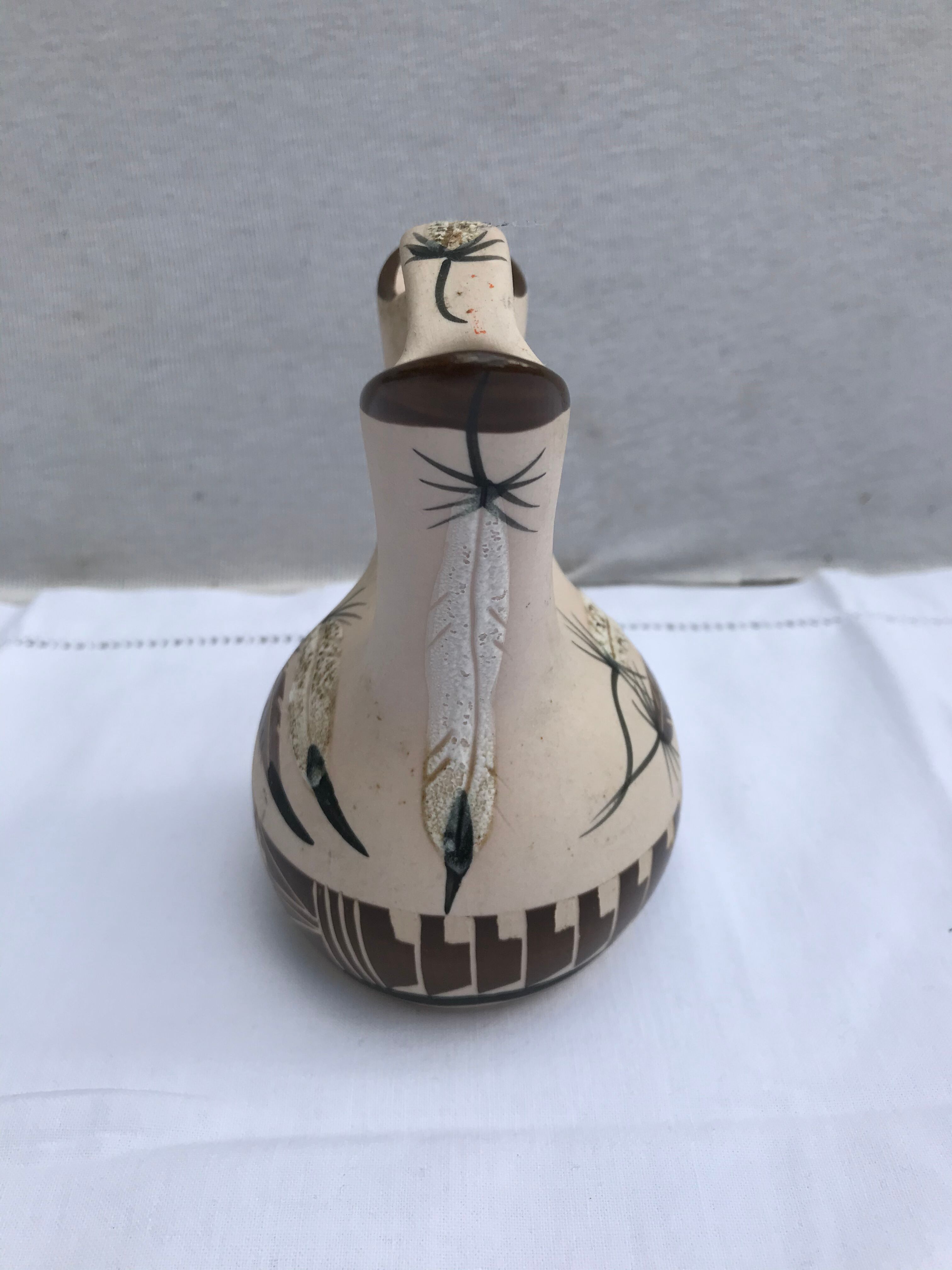 Ancient vase soliflore double betty selly 1959 vintage ceramics