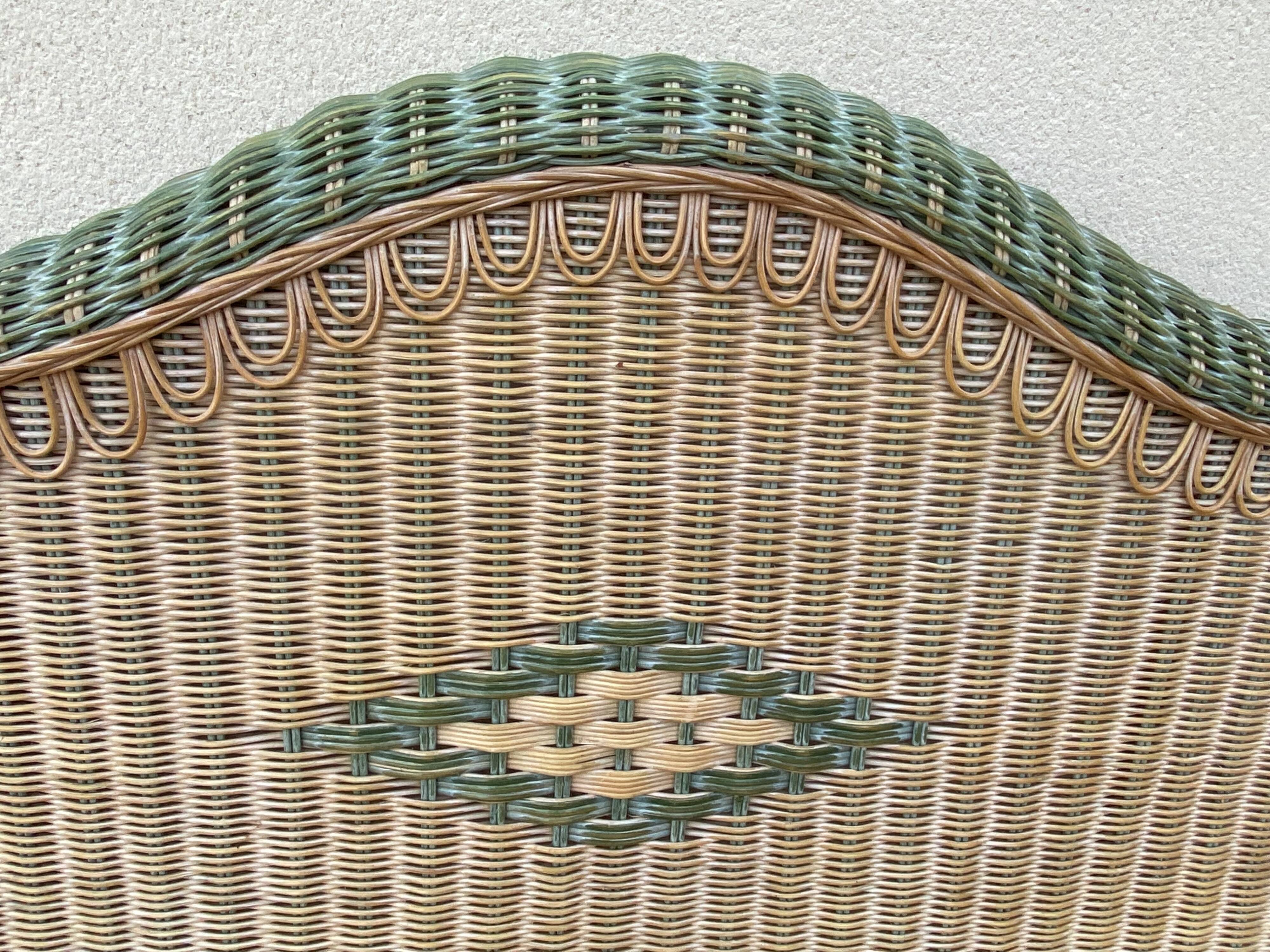 Rattan headboard