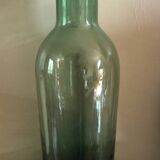 Green Glass Bottle Large Flask Vase