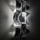 Max Sauze original aluminium geometric wall sconce, 1970s