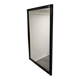 Vintage 1970s Wall Mirror with Black Wooden Frame