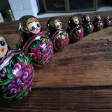 Russian matriochka sad dolls
