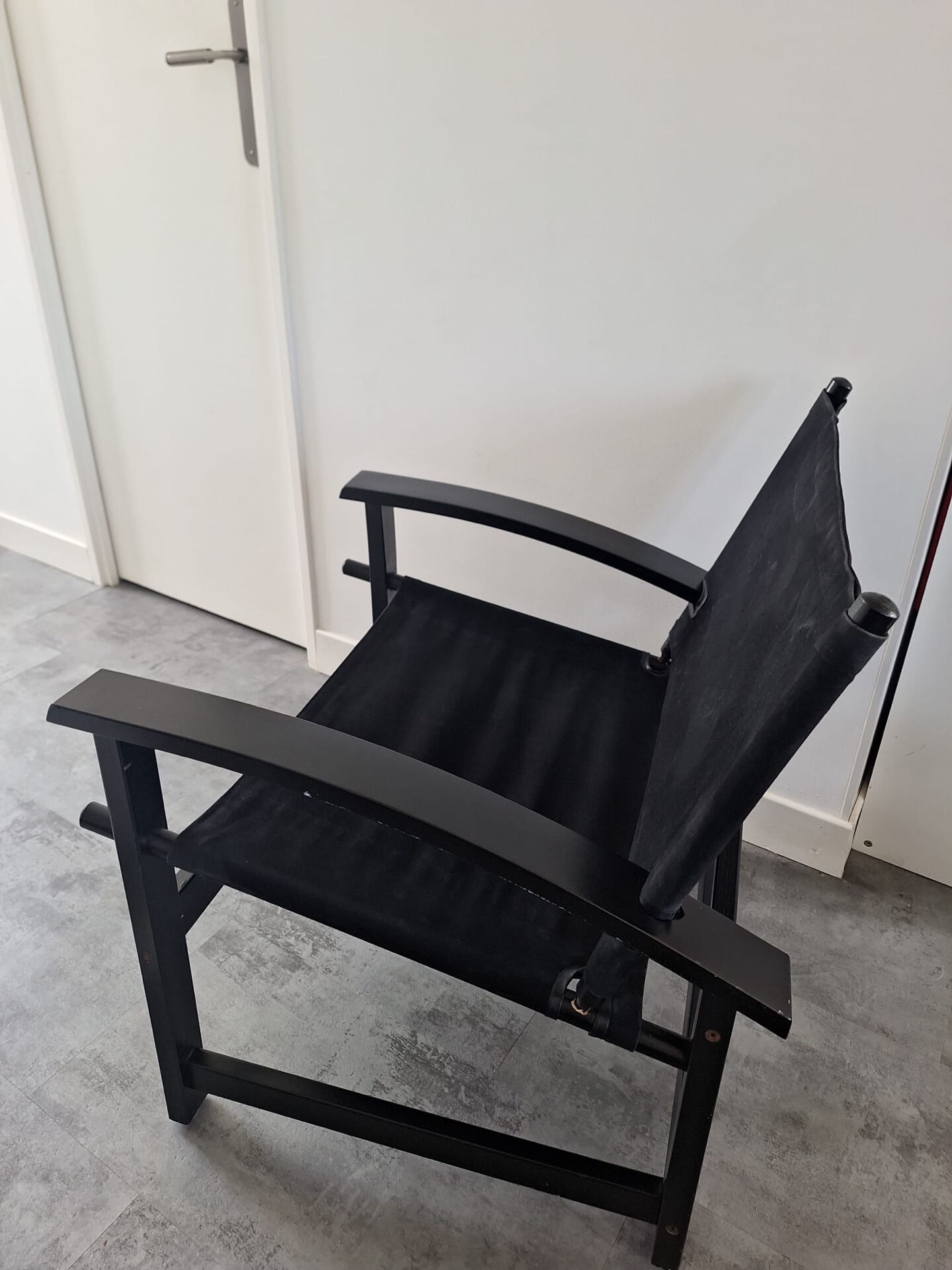 Pair of vintage "safari" style armchairs published by Hyllinge Møbler.