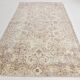 Tapis vintage classique beige et marron, 165x284 cm
