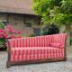 Sofa bench called apple tree in mahogany from the empire period, 19th century