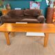 Table basse Wilhelm Renz des années 60 en hêtre