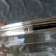 Crystal salad bowl cut and strapping and foot in solid silver poincon minerva