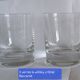 2 whisky glasses and a Baccarat crystal ashtray with stamps.