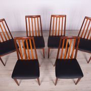 Leather and Teak Dining Chairs by Leslie Dandy for G-Plan, 1960s, Set of 6
