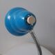 Vintage blue metal table lamp