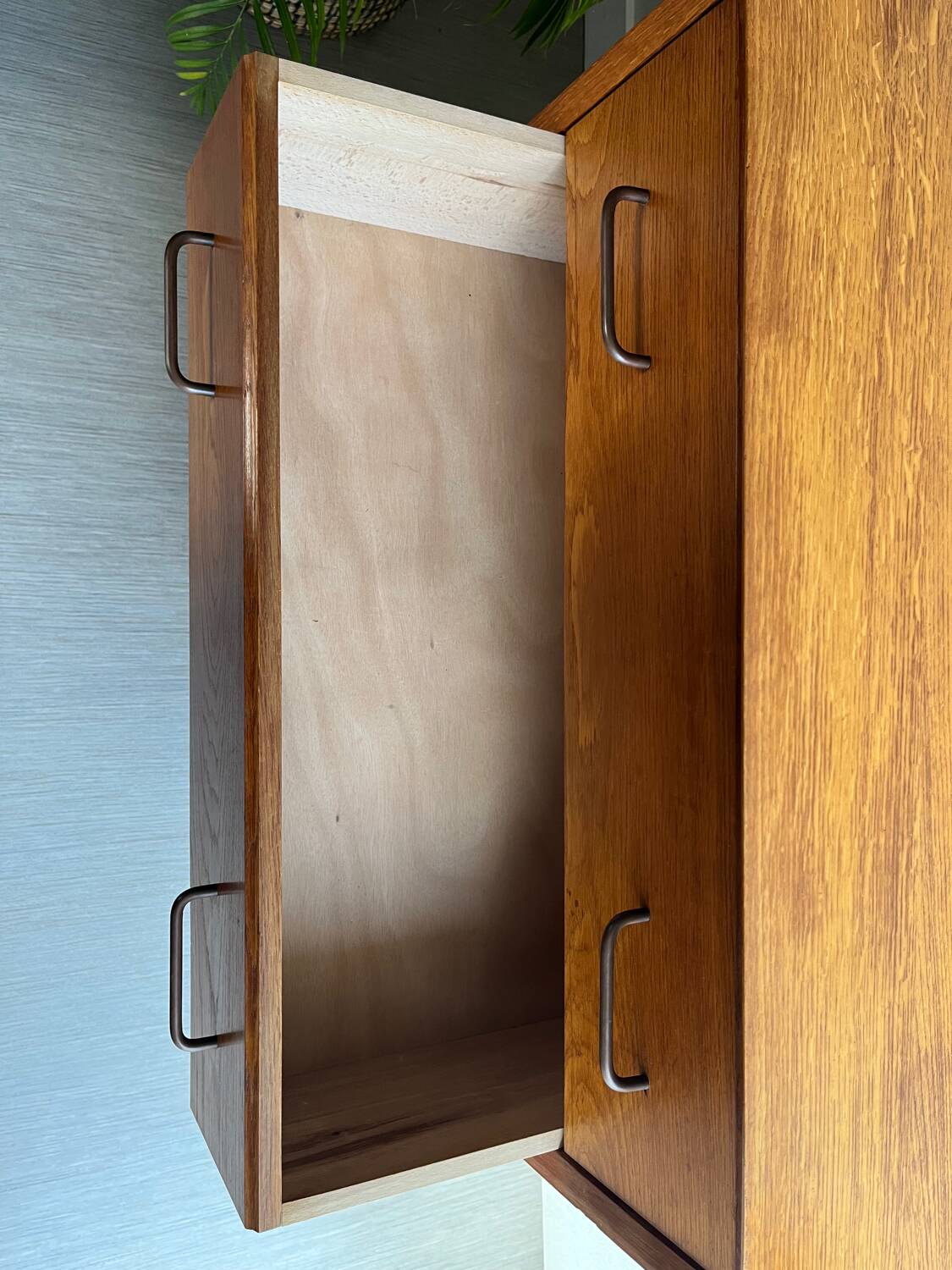 Vintage chest of drawers with splayed legs