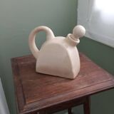 Cracked ceramic teapot