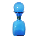 Blue glass decanter
