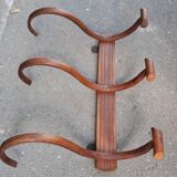Curved wood bistro coat rack