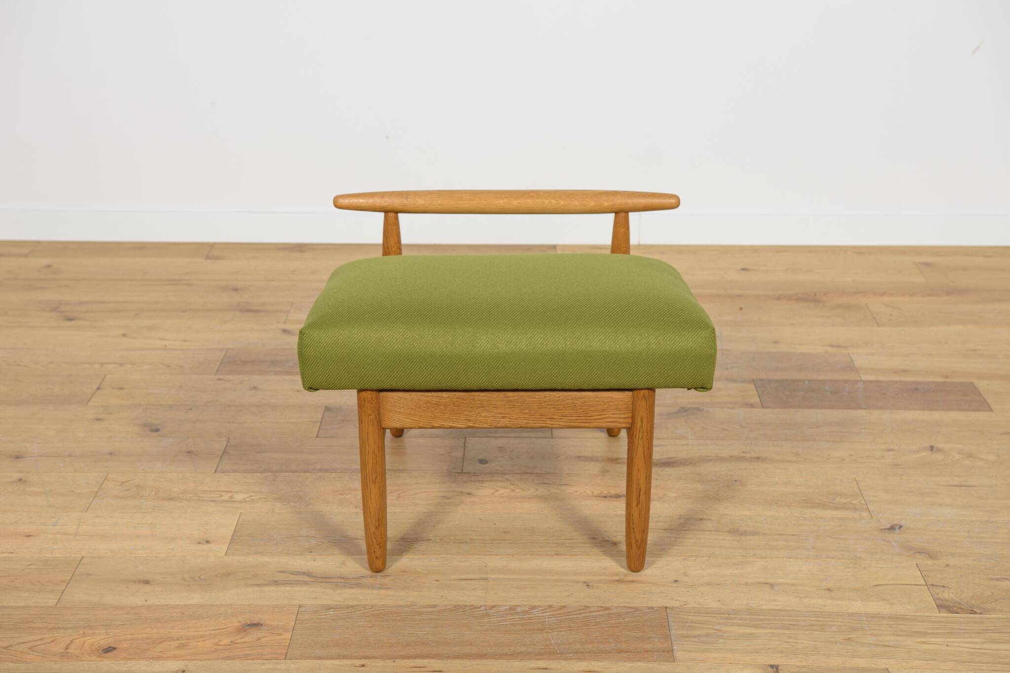 Oak Model J 65  Stool  by Ejvind A. Johansson for FDB Møbler, Denmark, 1950s