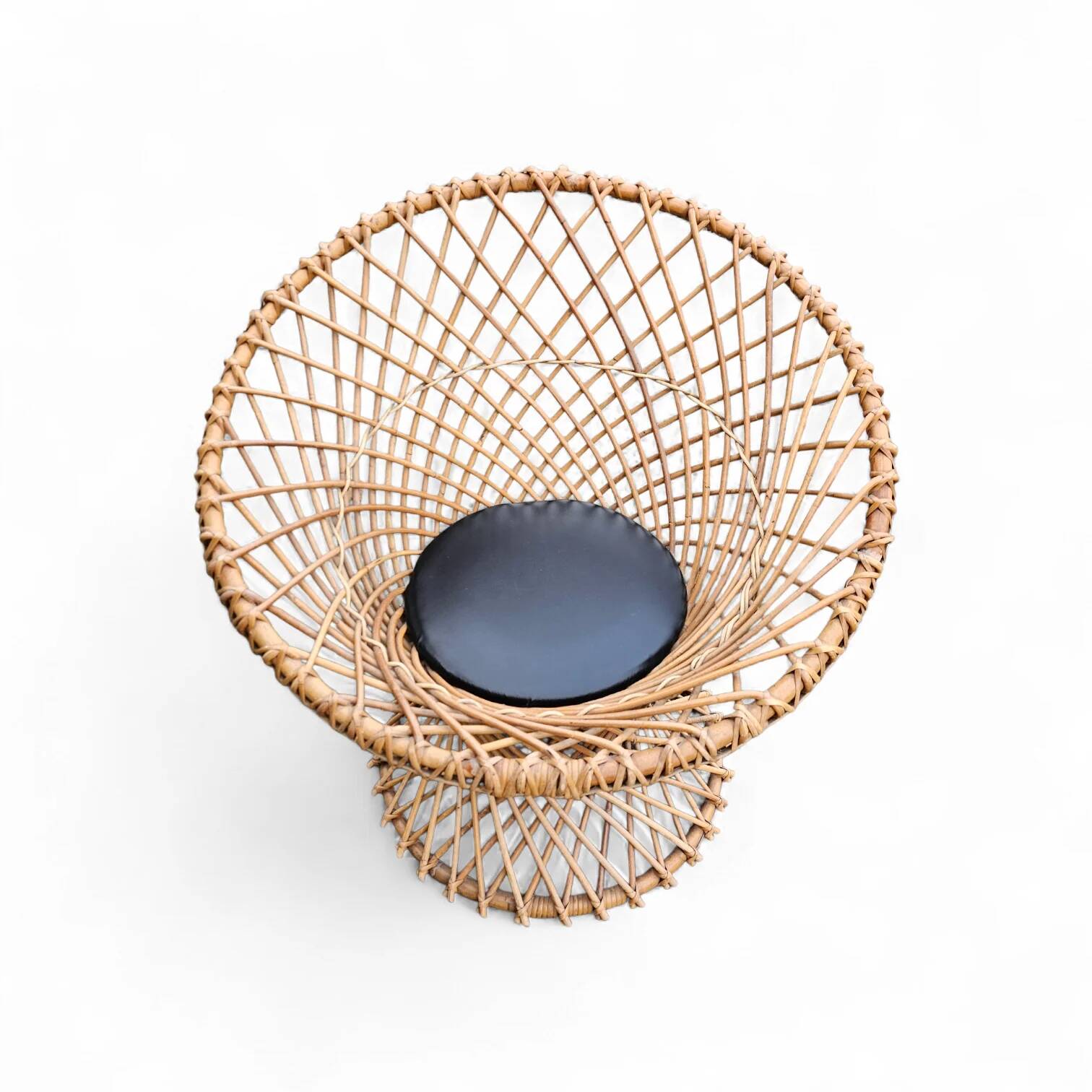 Fauteuil en rotin circulaire Rohé Noordwolde