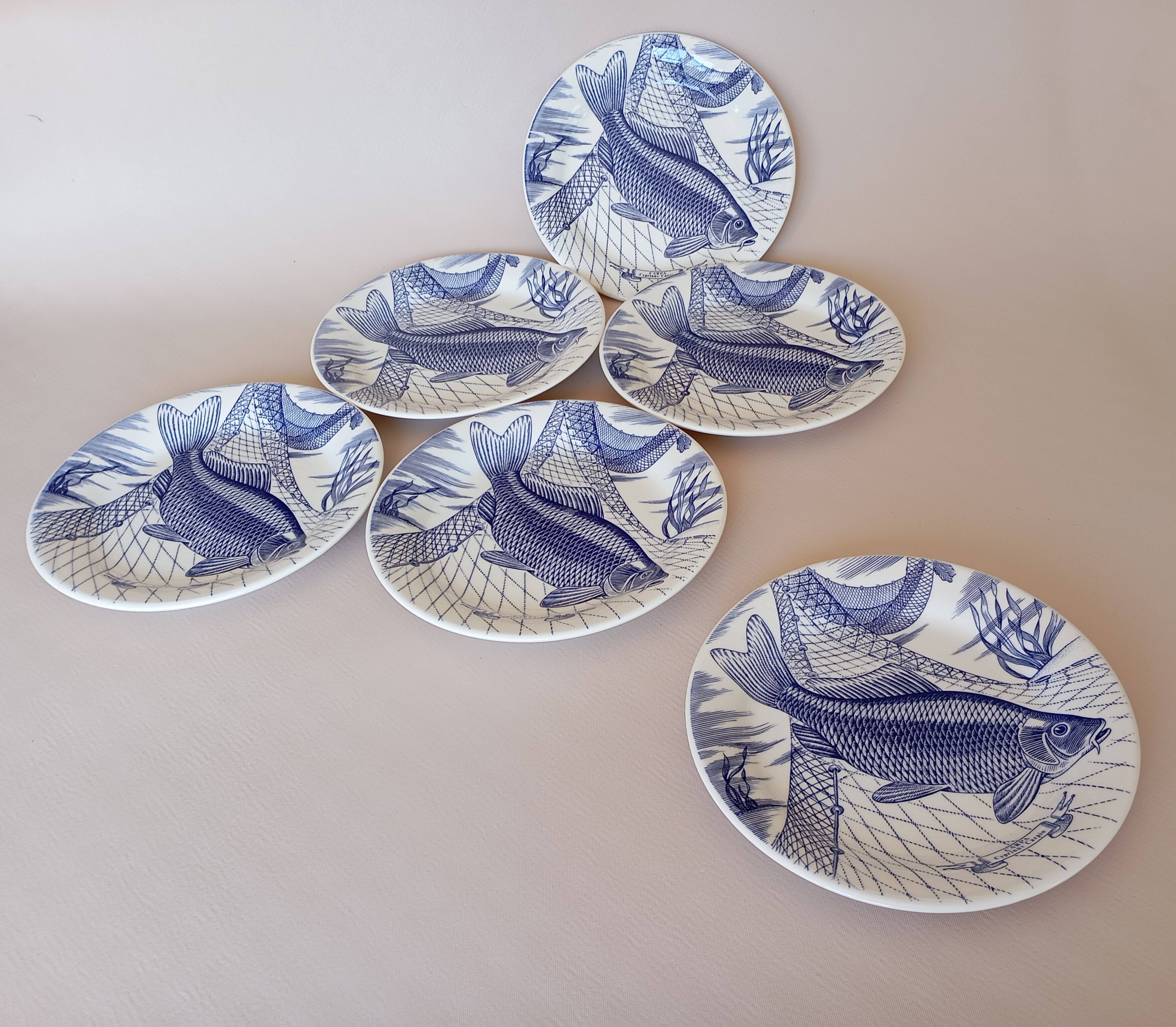 6 English Ironstone Tableware dinner plates