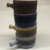 Set of 4 vintage ceramic fondue bowls