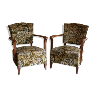 Paire de deux fauteuils anciens