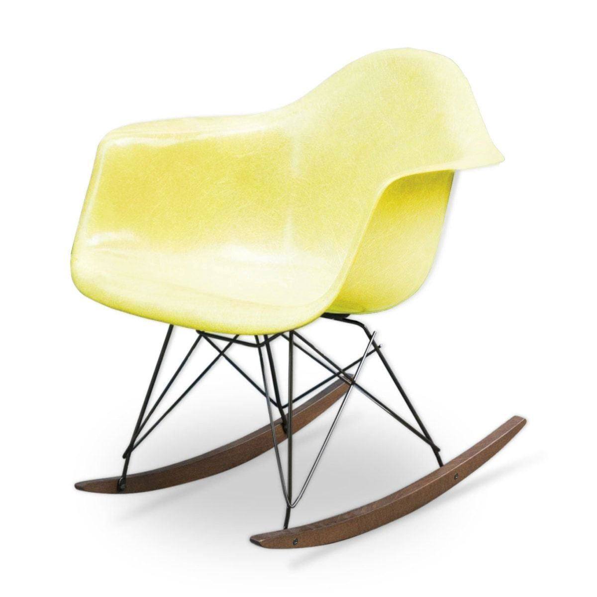 Rocking chair Lemon Yellow by Charles & Ray Eames - Herman Miller-1970