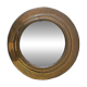 Round brass mirror