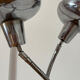 Design floor lamp with 2 flexible arms - vintage