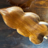 Fruit bowl, handcrafted pocket emptier in solid wood.