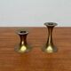 Mid-Century Brass Candleholders, 1960s, Set of 2