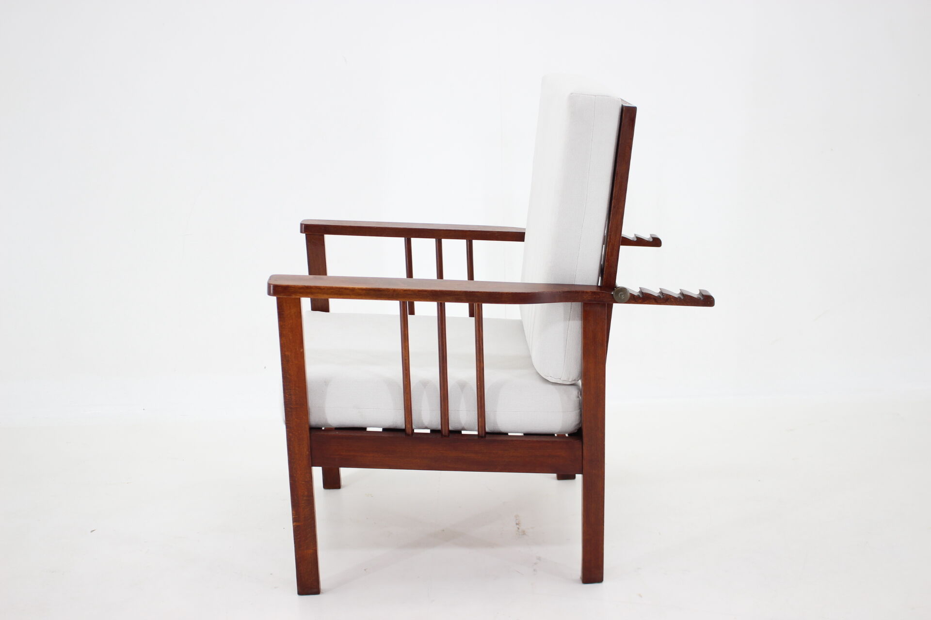 1940s Art Deco armchair, Czechoslovakia