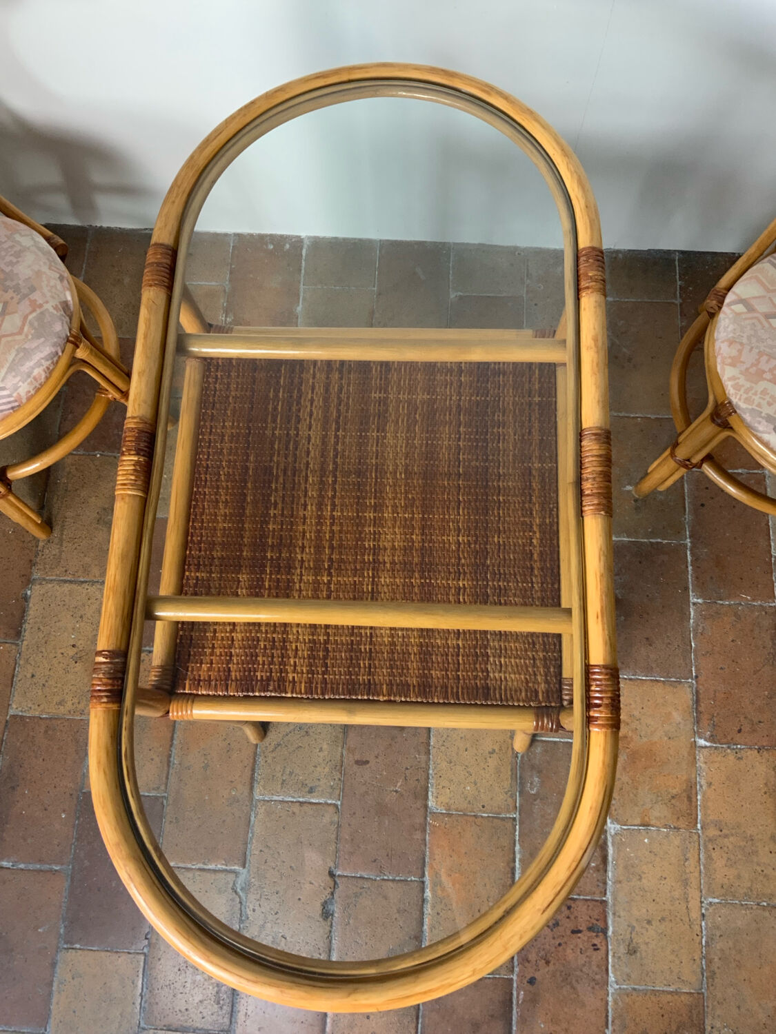 Rattan table and chairs set