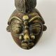 Masque en bronze africain, 19e siècle