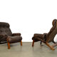 Sturdy lounge chairs by Oddvin Rykken for Rybo, Norway 1970s