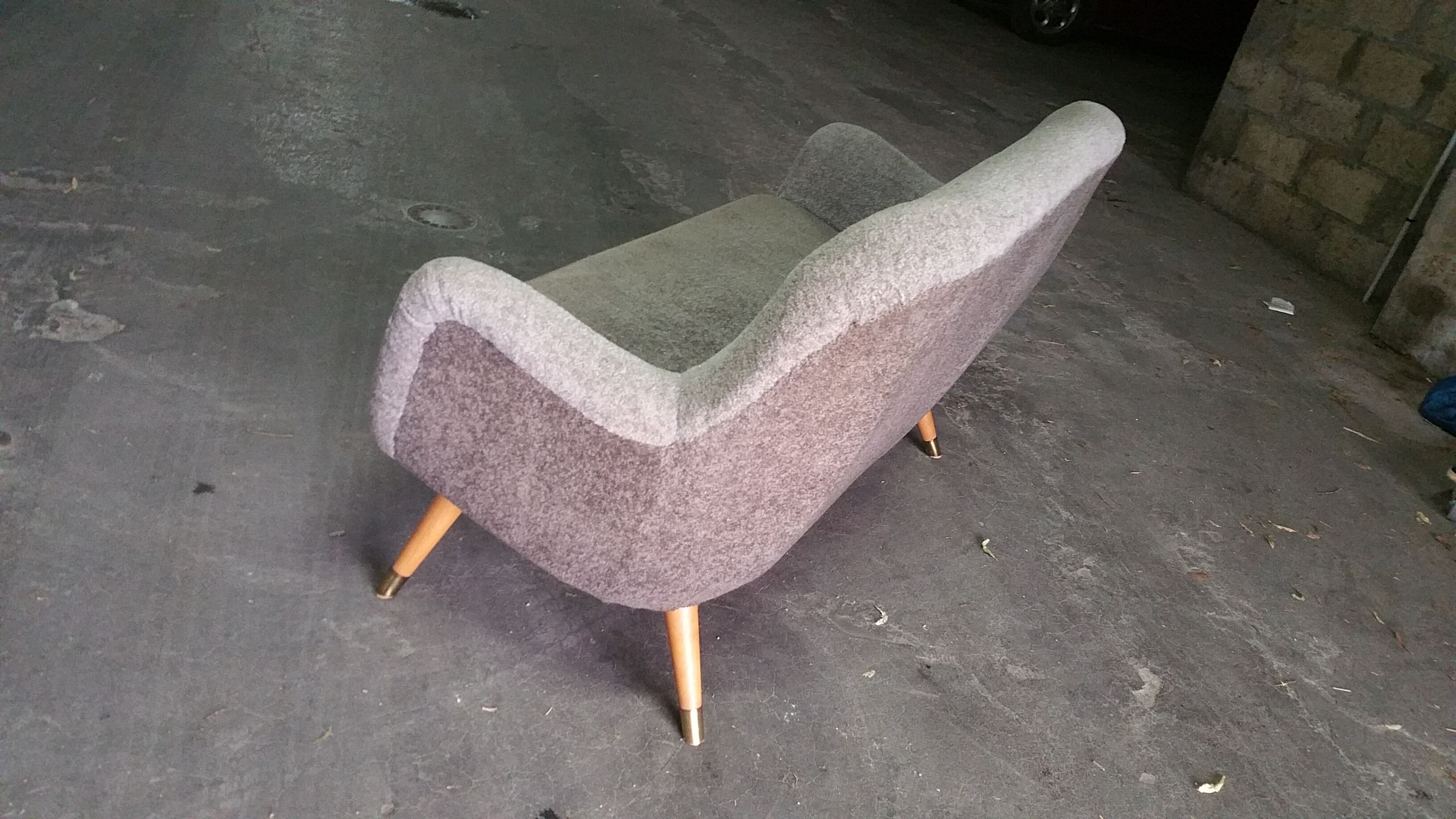 Sofa 2 places Egg 50s 60s