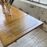 3m oak table from 1950 with its extensions