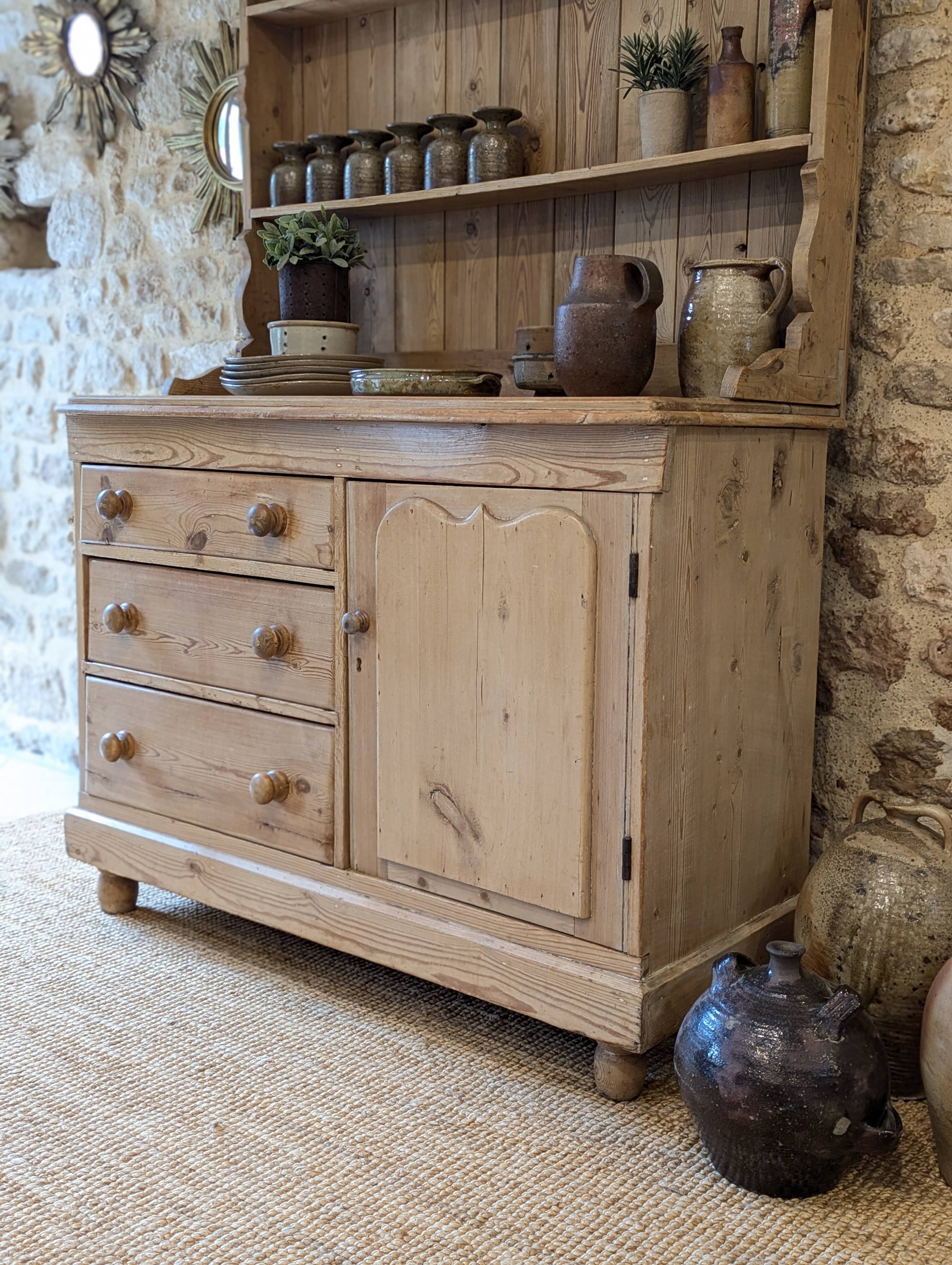 Antique dresser in pitch pine