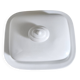 White porcelain butter dish