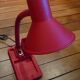 Lampe du bureau porte crayons rouge IMQ vintage italien 80s