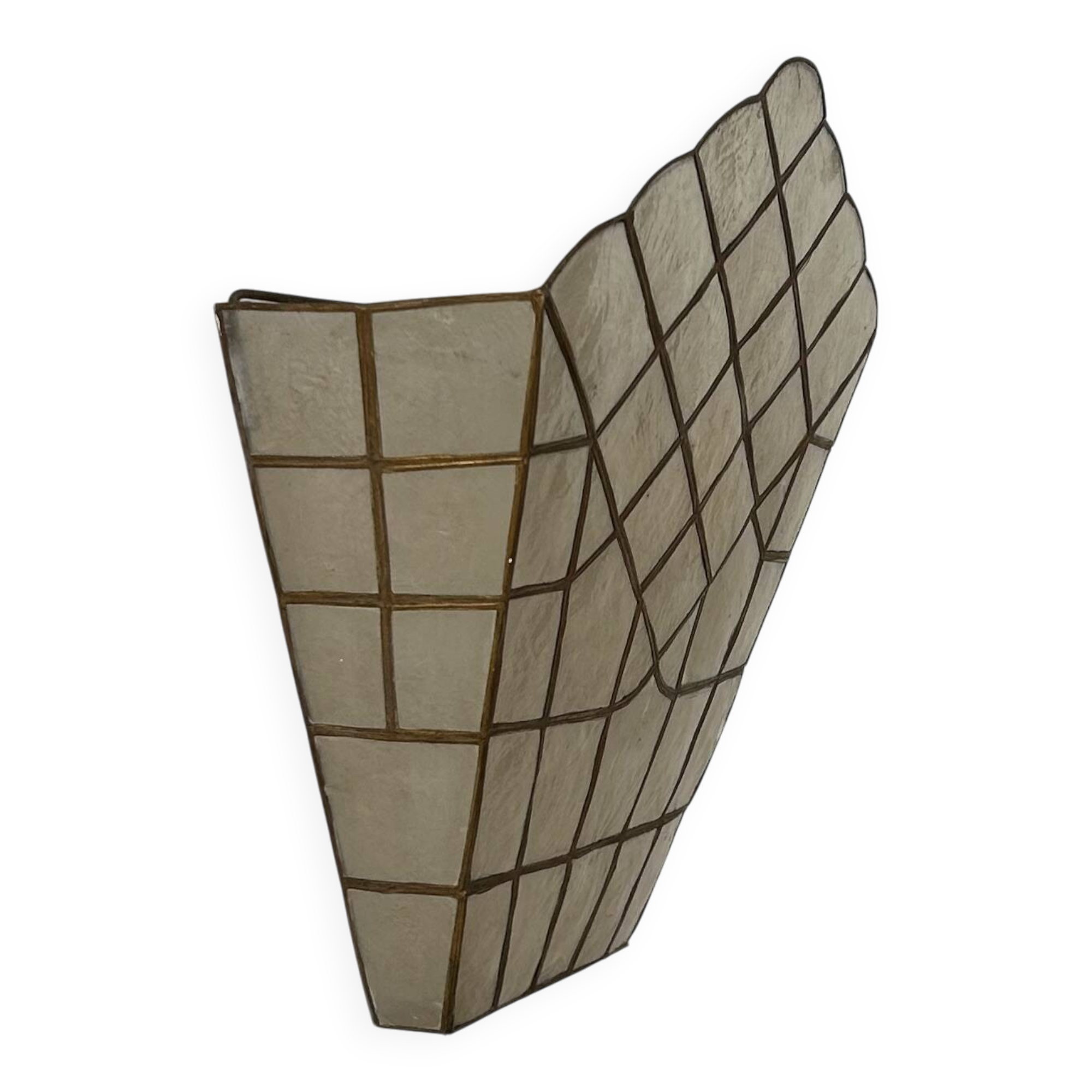 Applique nacre et laiton, France, 1970