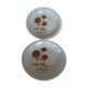Lot de 2 assiettes creuses Sarreguemines "Chardons"