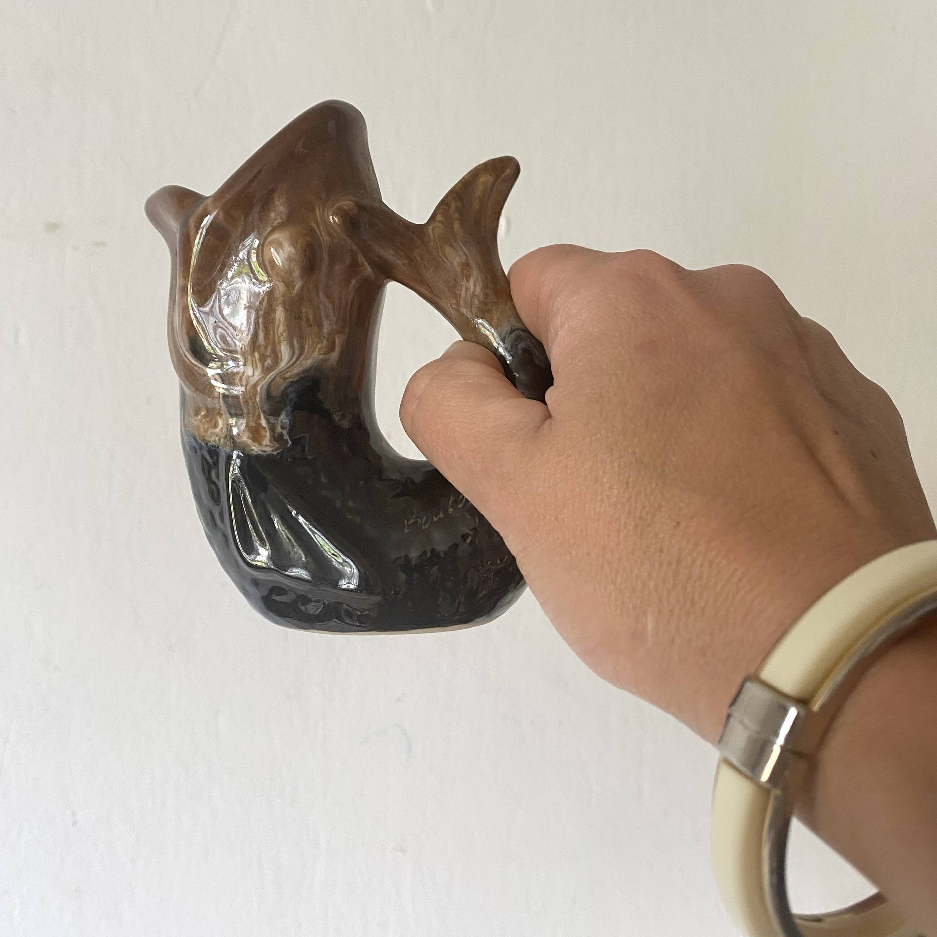 Vintage fish vase 12 cm