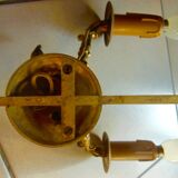 Paire d' appliques en bronze attribut de flèche et de col de cygnes