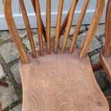 Set of 3 Windsor oak model chairs