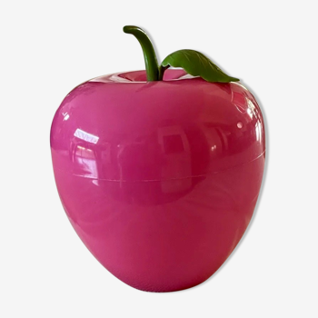 Seau à glaçons pomme rose 1970