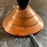 Vintage opaline copper table lamp