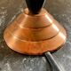 Vintage opaline copper table lamp