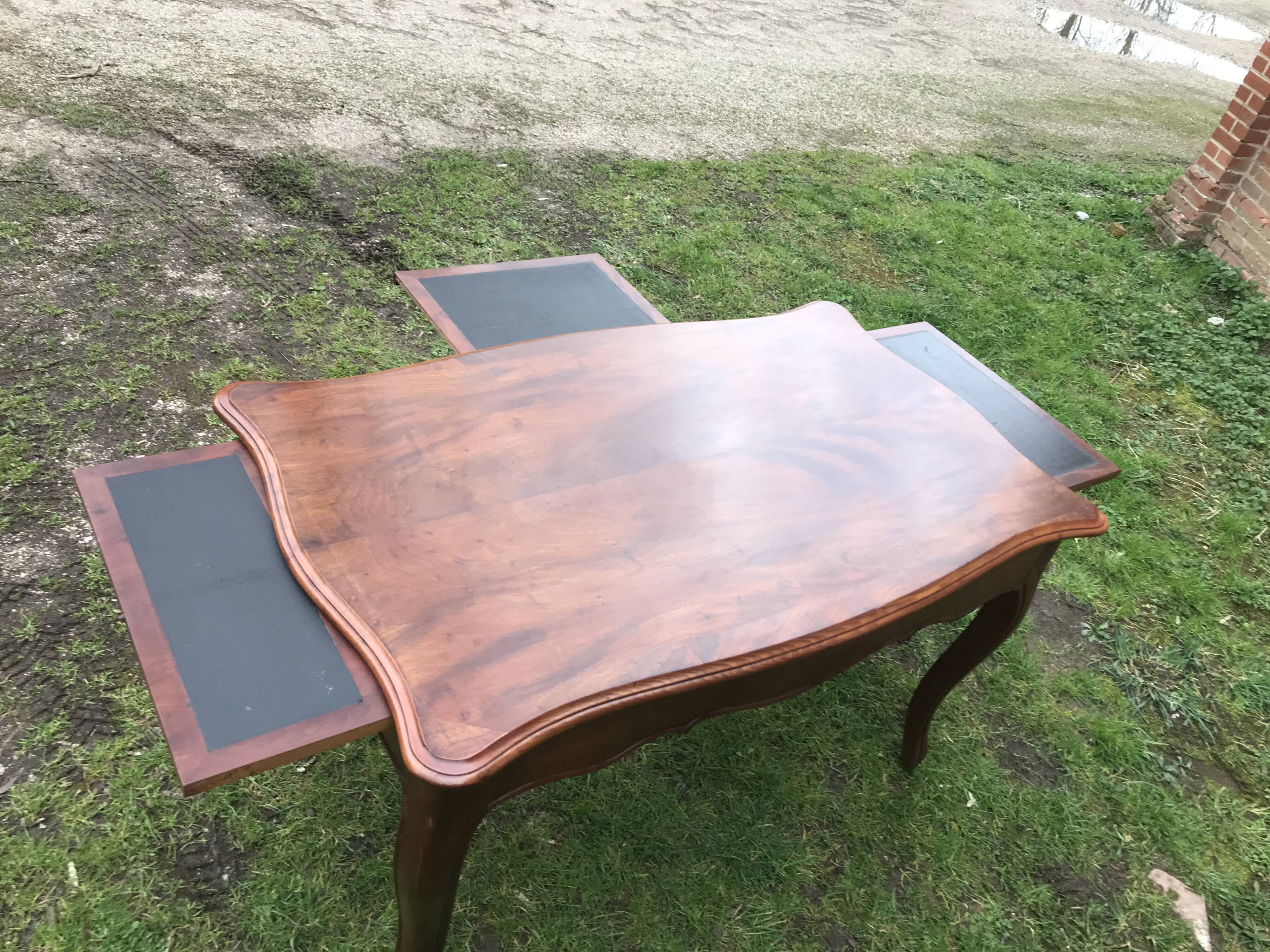 Louis XV-style mahogany desk