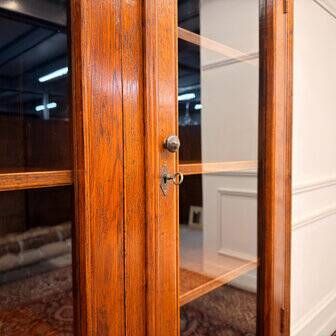 Classic English Eichholtz bookcase buffet cabinet
