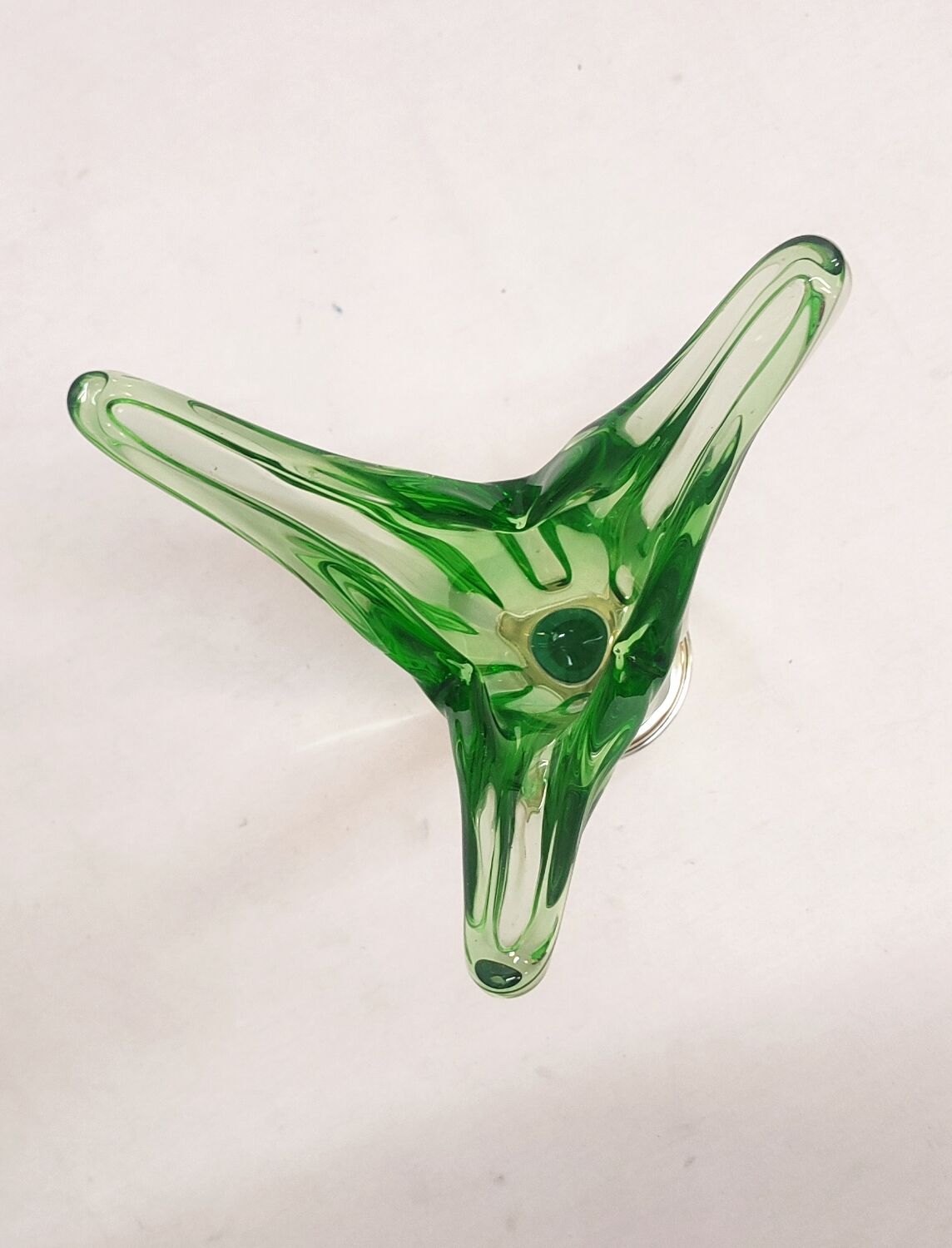 Glass centerpiece, germany, 1970s