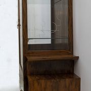 Art Dèco Italian Walnut Vitrines or Bar Display Cabinet, 1925