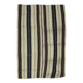 Grand Turkish Kilim Konya 140x206 cm Vintage Striped Handwoven